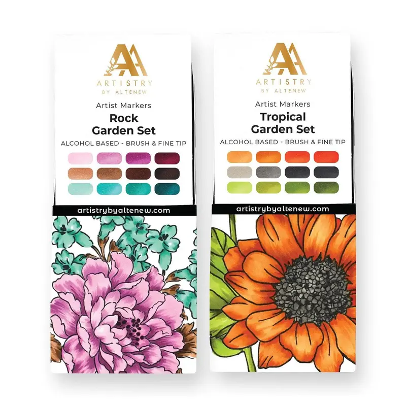 Garden Love 24-Piece Alcohol Marker Set 1