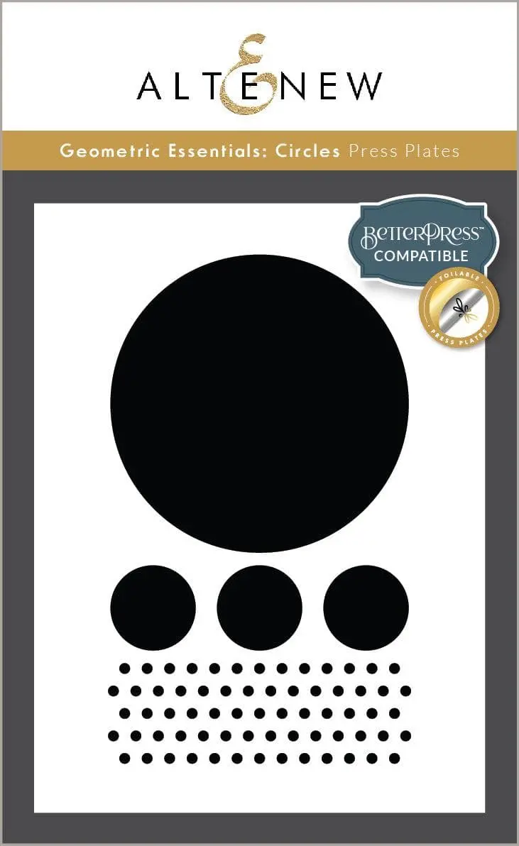 Geometric Essentials: Circle Press And Foil Plates 1