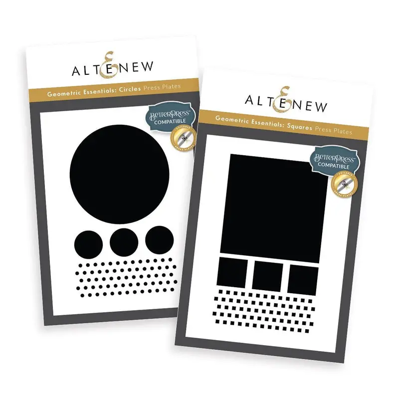 Geometric Essentials Press And Foil Plate Collection Bundle 1
