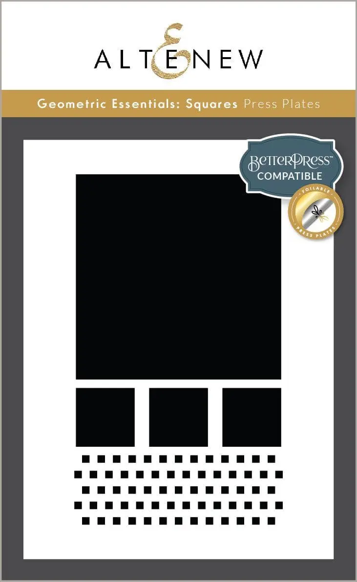 Geometric Essentials: Square Press And Foil Plates 1