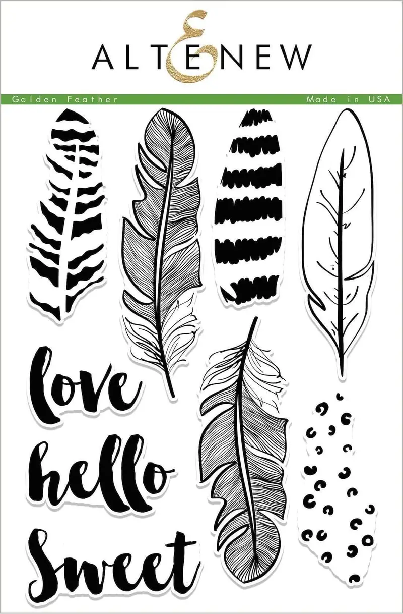 Golden Feather Artistic Stamp Set 1