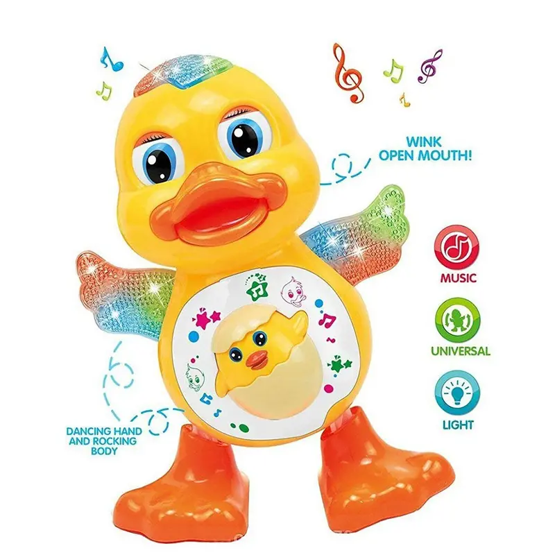 Interactive Dancing Duck Toy – Music-Activated With Flashing Lights & Realistic Motion 1