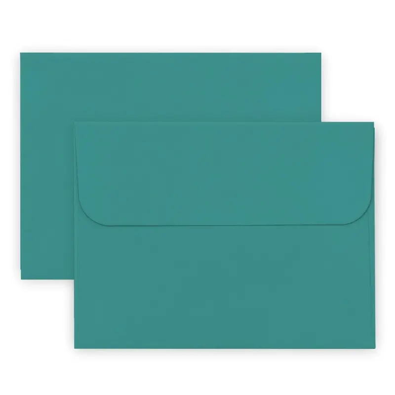 Lagoon Blue Envelopes – Set Of 12 Premium Craft Mailers 1