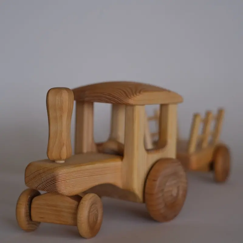 Large Tractor With Trailer Toy 1