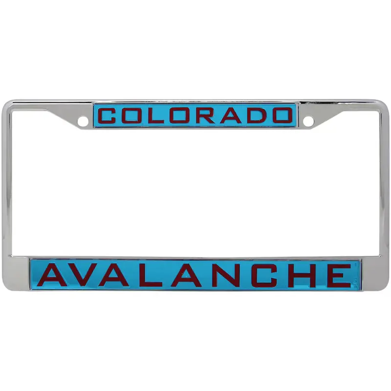 Laser-Inlaid Colorado Avalanche License Plate Frame 1