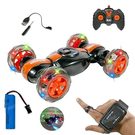 Light-Up Stunt Car With Music – Rotating Action Toy For Children 1