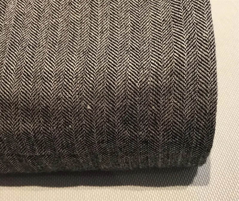 Linen & Raw New Wool Socks – Black 1