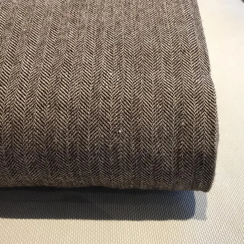 Linen & Raw New Wool Socks – Earth Brown 1