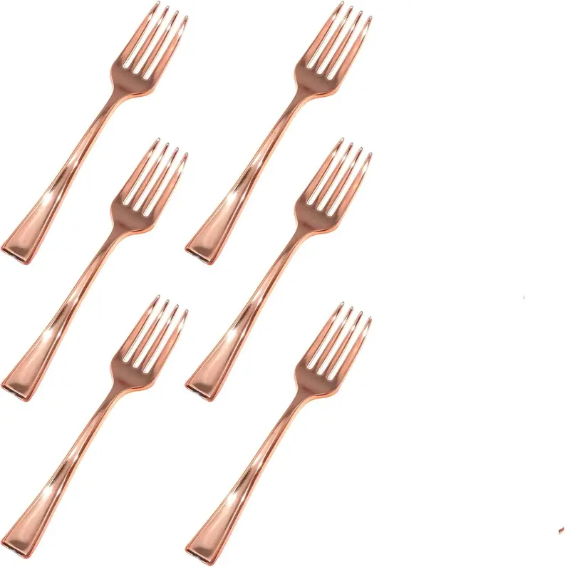 Lion Am2337 Noble Rose Gold Flatware Set – 6-Piece Forks & Spoons 1