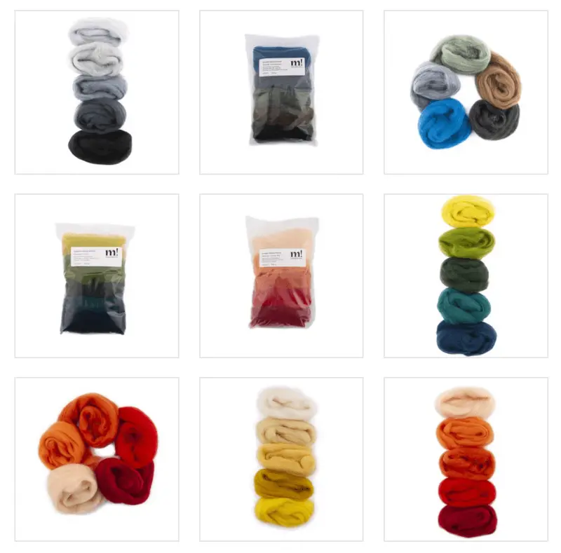 Lont Wool Dyeing Kit – 50G Assorted Colors 1