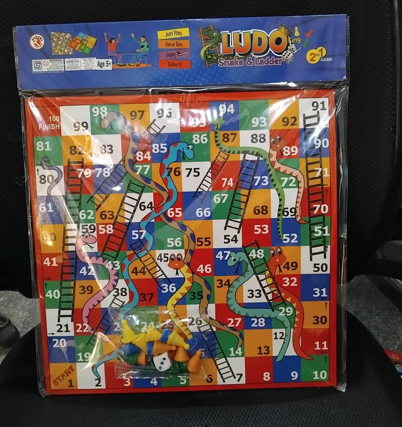 Ludo & Snakes And Ladders Combo Mat – Dual-Game Foldable Floor Board For Kids And Families 1