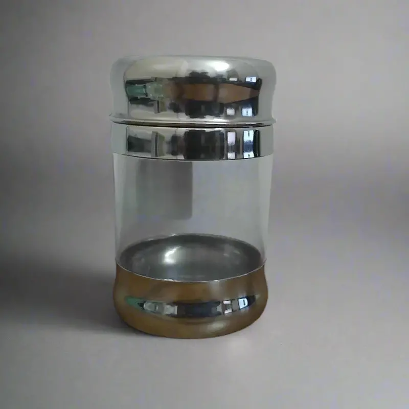 Madhuram Fusion Stainless Steel Canister – 500Ml Premium Airtight Storage Jar 1