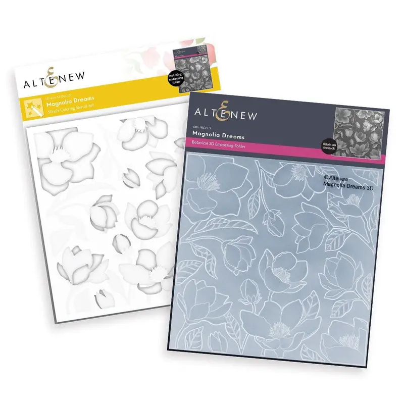 Magnolia Dreams Floral Stamp And Die Collection 1