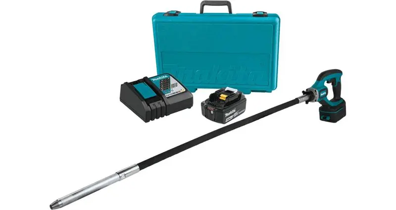 Makita 18V Lxt Cordless 4-Foot Concrete Vibrator Kit – 5.0Ah Battery Included (2021) 1