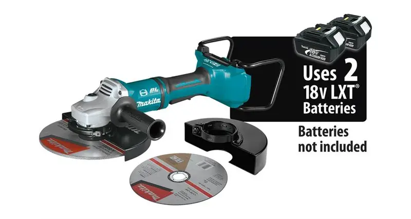 Makita Xag04Z 36V (18V×2) Brushless 9" Angle Grinder – Paddle Switch With Electric Brake 1