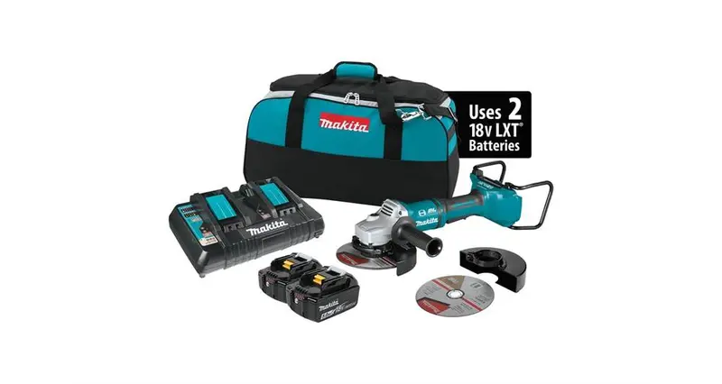 Makita Xag12Pt1 36V (18V X2) Brushless 7" Angle Grinder/Cut-Off Tool Kit (2020) 1