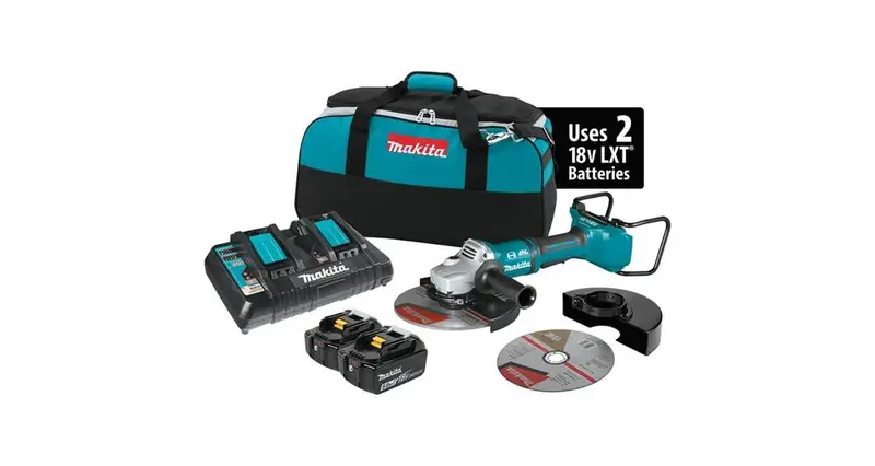 Makita Xag13Pt1 36V (18V X2) Brushless 9" Cut-Off/Angle Grinder Kit 1
