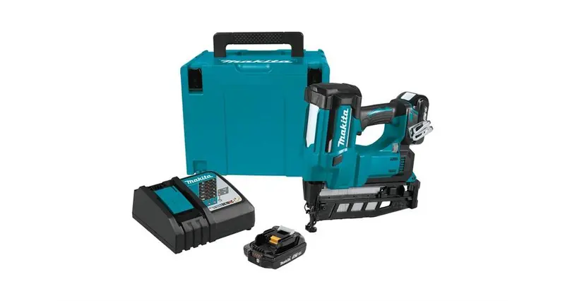 Makita Xnb02Rj 18V Lxt 2-1/2" Straight Finish Nailer Kit – 16-Gauge (2020) 1