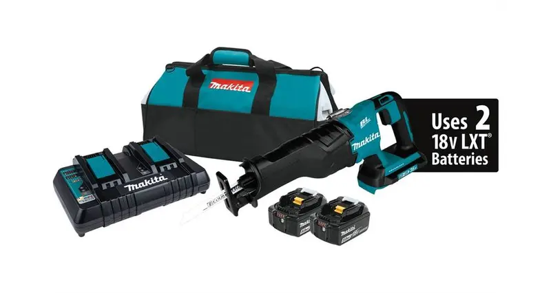 Makita Xrj06Pt 36V (18V×2) Lxt Brushless Recipro Saw Kit – 5.0Ah Dual-Battery System (2021) 1
