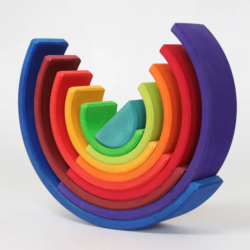 Medium-Sized Rainbow Number Land Montessori Toy 1