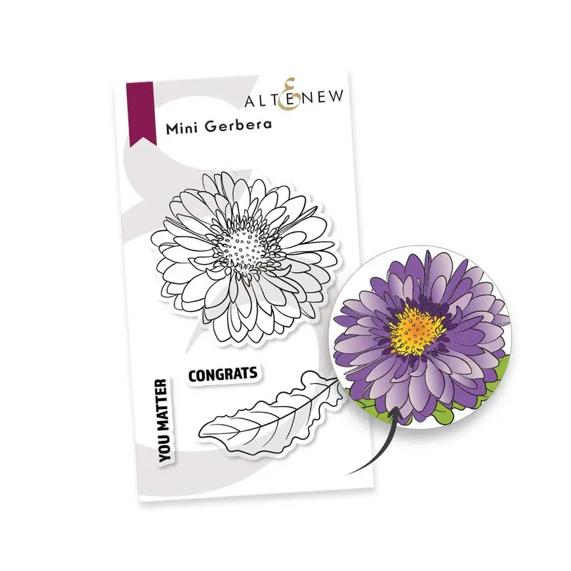 Mini Gerbera Flower Stamp Collection 1