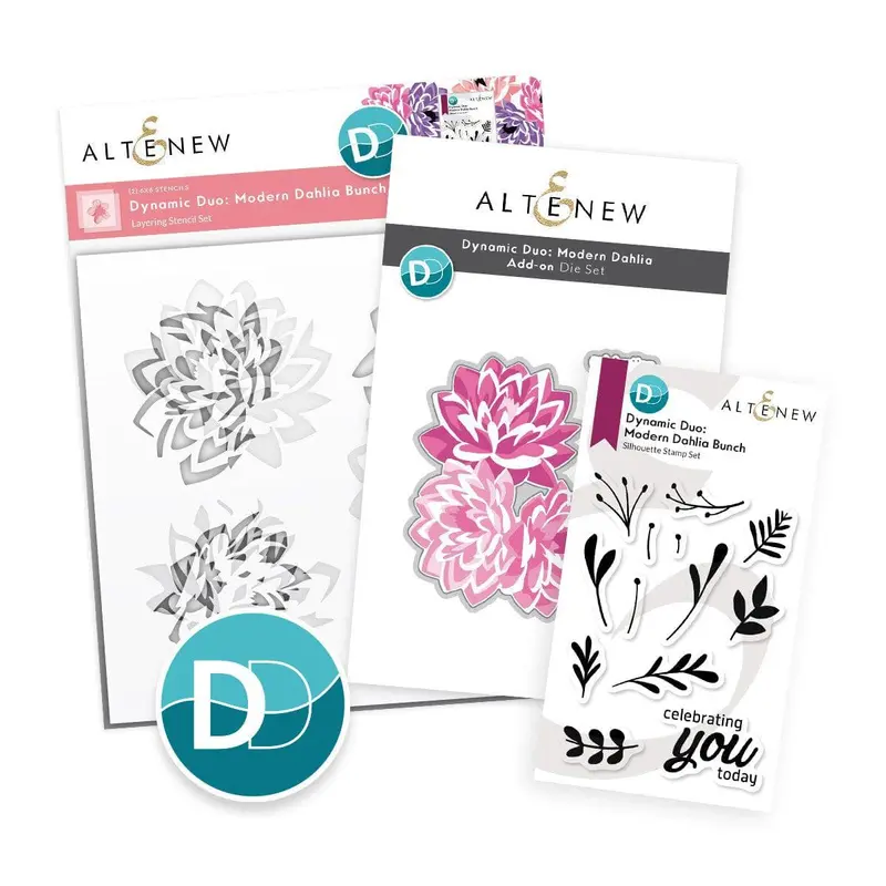 Modern Dahlia Dynamic Duo + Add-On Die Pack 1