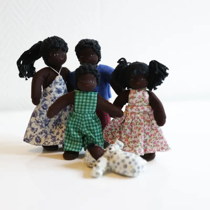 Multicultural Family Doll Set – Brown Skin Tone 1