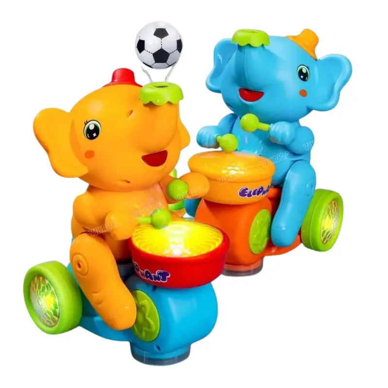 Musical Elephant Toy – Interactive Sound & Light Learning Figure 1