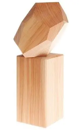 Natural Three-Part Stone Puzzle For Sensory Play 1
