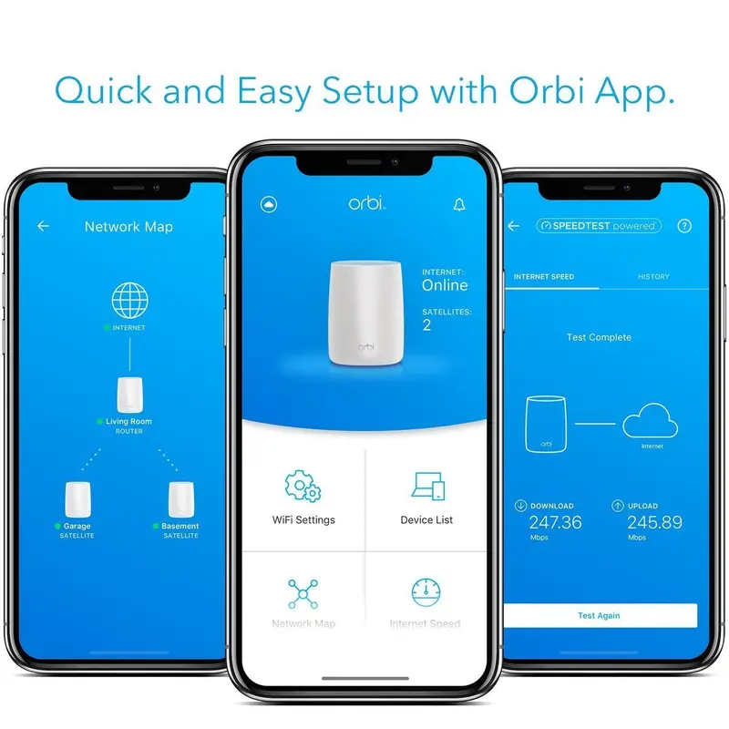 Netgear Rbk33 Orbi Wall-Plug Mesh Wifi System – Ac2200, 2.2 Gbps Speed, Covers 5,000 Sq. Ft. 1