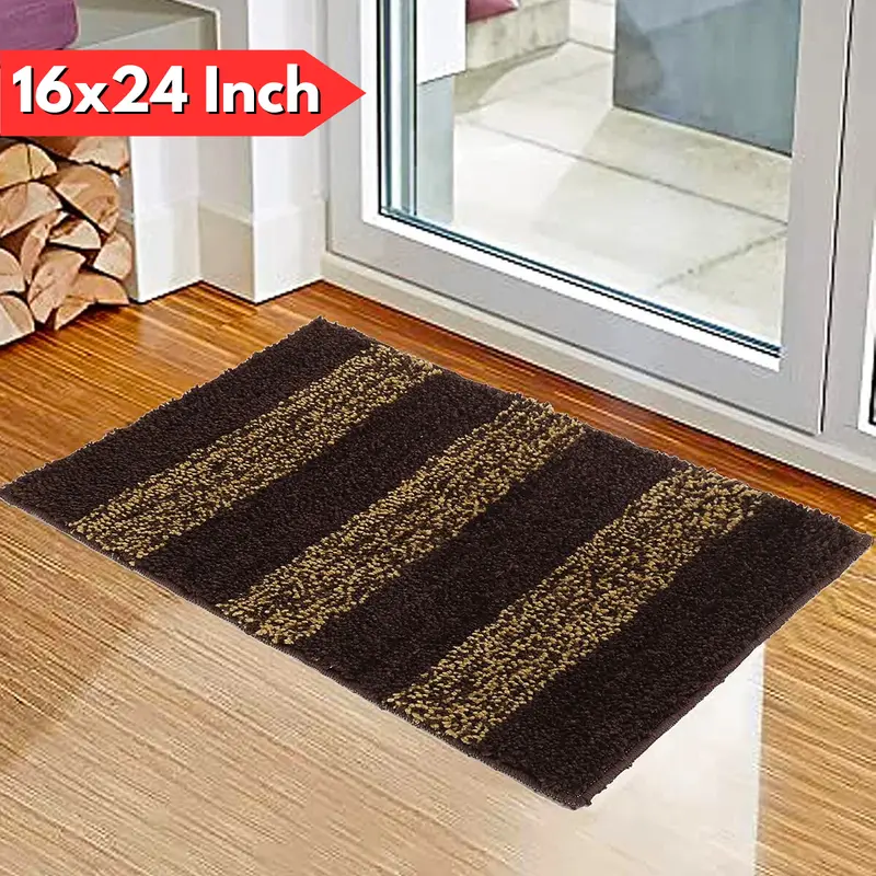 Non-Slip Bath & Door Mat – 16X24 Inch Textured Anti-Skid Rug For Bathroom & Entryway Safety (Hv Series) 1