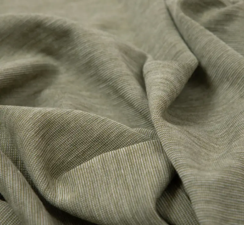Olive & White Zauberringel Organic Wool-Silk Jersey (Kbt Certified, Mulesing-Free) 1