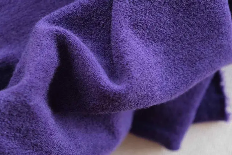 Organic Wool Terry Towel In Parachute Purple 1
