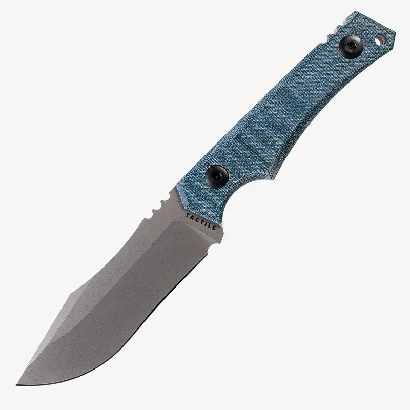 Osprey Compact Folder With Slate Gray Frame And Blue Micarta Handle Accents 1