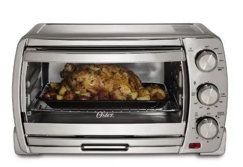Oster Tssttvsk01 Large Brushed Chrome Convection Toaster Oven 1