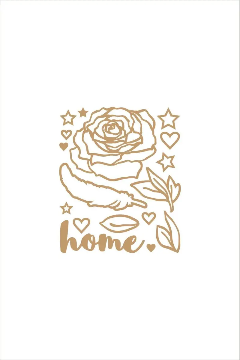 'Our Family' Wooden Veneer Shapes – Natural-Finish Craft Embellishments 1