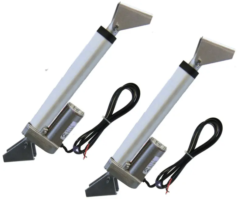 Pair Of 10-Inch 12V Linear Actuators With Brackets – 200 Lb Max Lift 1