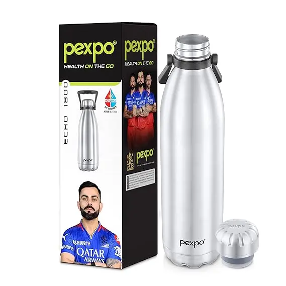 Pexpo Echo Premium Vacuum-Insulated Stainless Steel Bottle – 1800 Ml 1