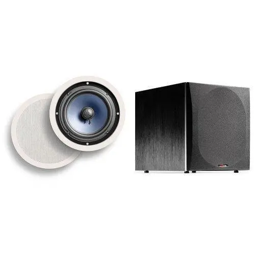 Polk Audio Rc80I In-Ceiling Speaker System With Psw505 Powered Subwoofer 1
