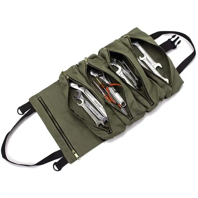 Portable Roll-Up Tool Organizer Bag 1