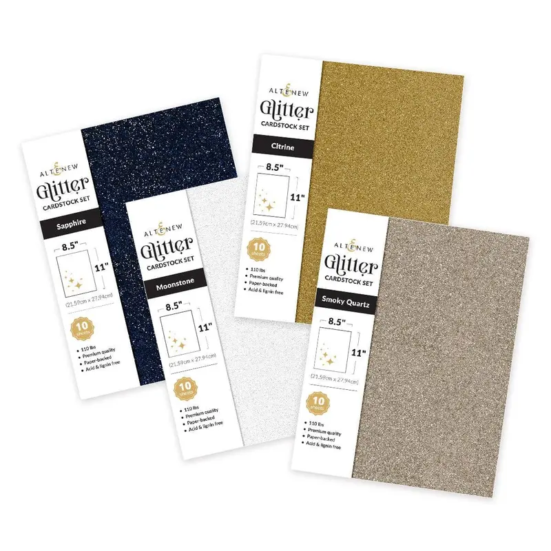 Premium Glitter Cardstock Assortment Bundle 1
