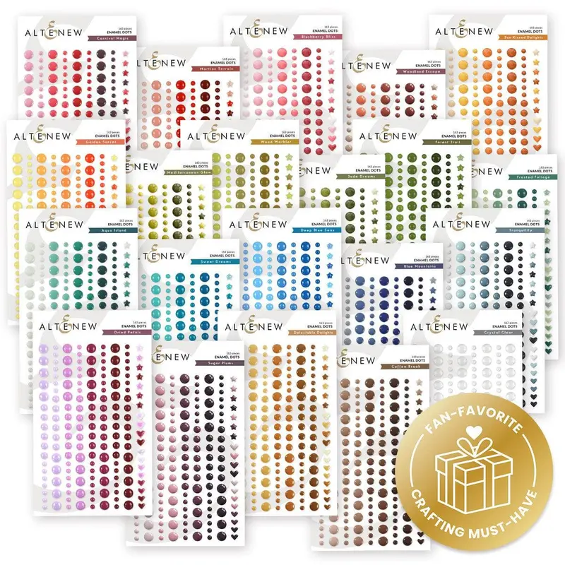 Prismatic Enamel Dots – 21-Color Variety Pack 1