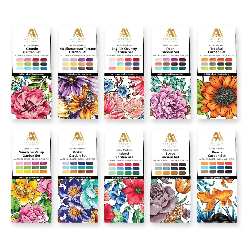 Professional Artist Alcohol Marker Set – 120 Colors 1
