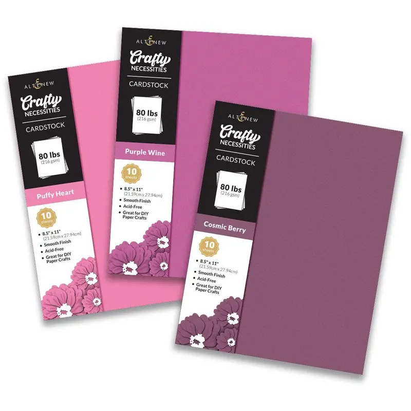 Rose Petal Design Cardstock Set – Crafty Necessities 1