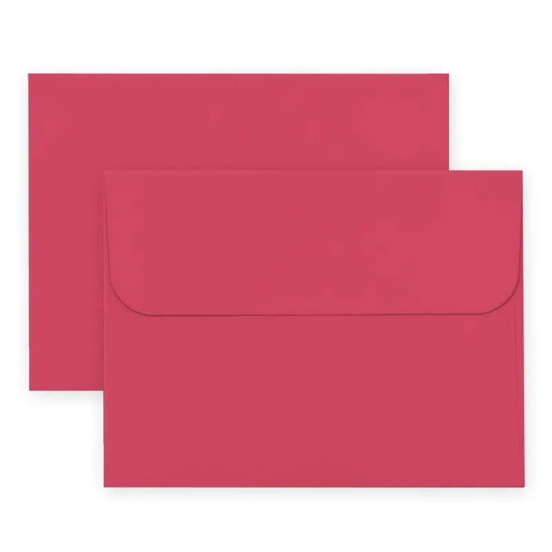 Ruby Red Envelopes – Vibrant 12-Pack For Greetings & Diy Cards 1