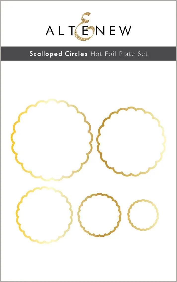 Scalloped Circles Foil Plate Assortment 1