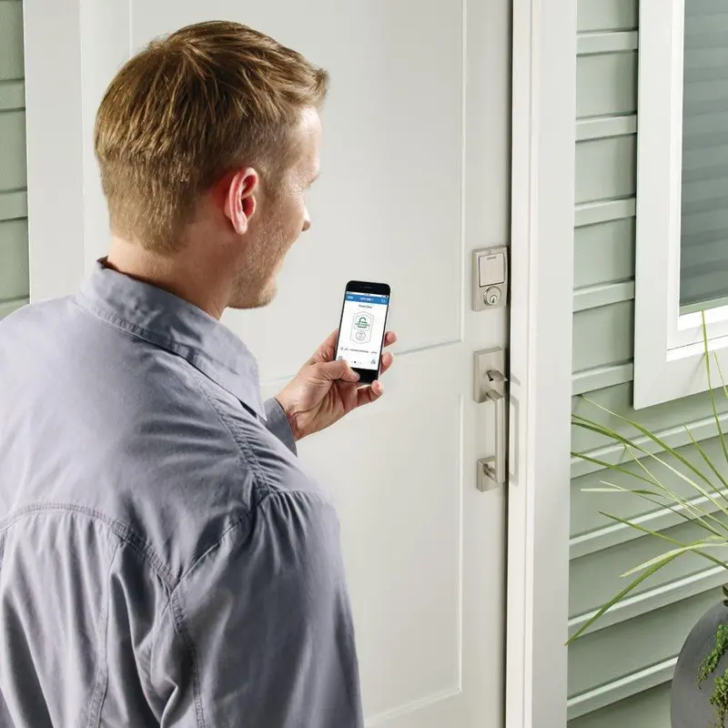 Schlage Sense Be479 Smart Deadbolt – Satin Nickel Century Trim With Alexa Integration 1