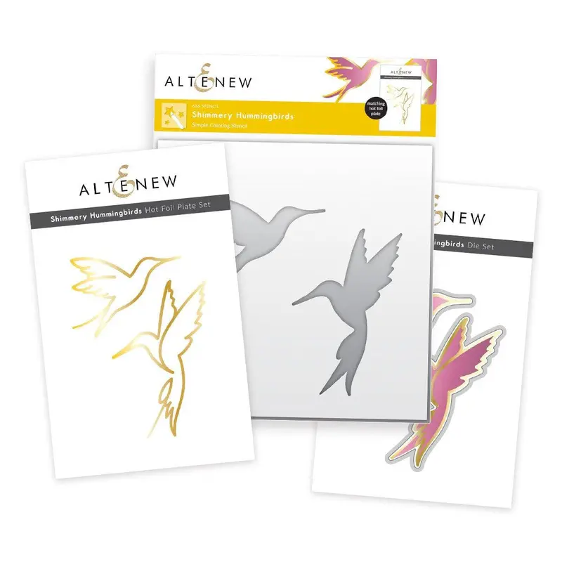 Shimmering Hummingbird Die Cut Set 1