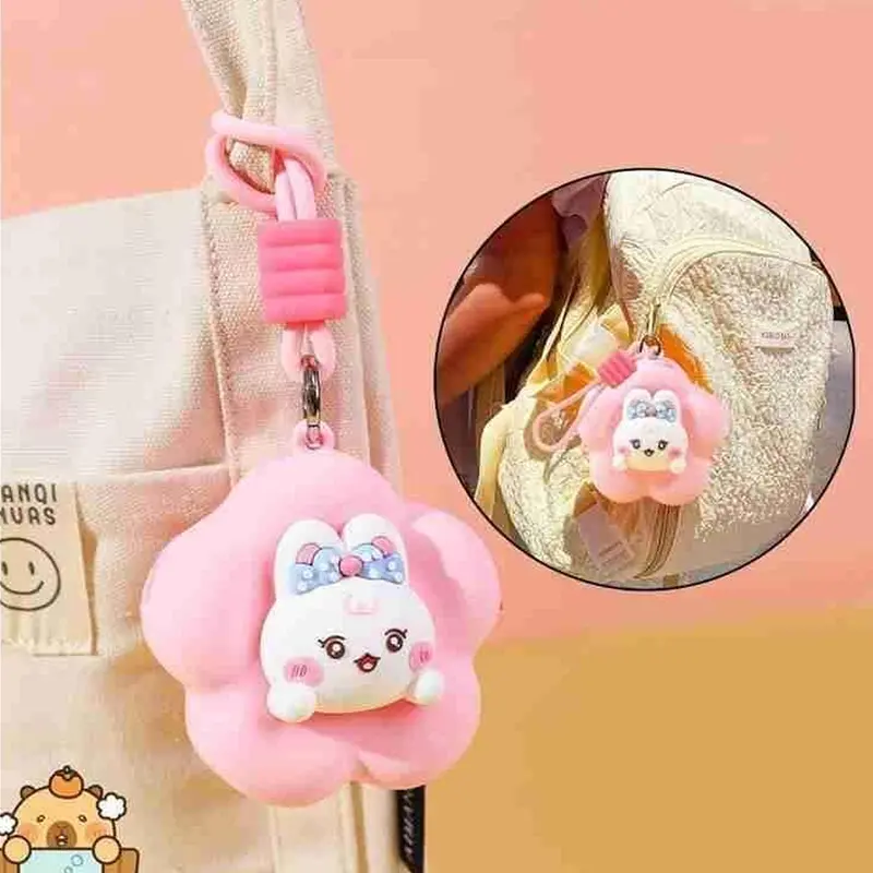 Soft Silicone Animal-Print Mini Coin Pouch With Detachable Strap 1