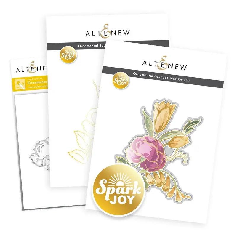 Spark Joy Ornamental Bouquet & Coordinating Die Bundle 1